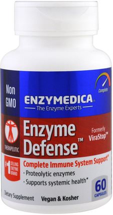 Enzyme Defense, 60 Capsules by Enzymedica, 健康，感冒和病毒，免疫系統 HK 香港