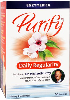 Purify, Daily Regularity, 60 Capsules by Enzymedica, 補充劑，纖維 HK 香港