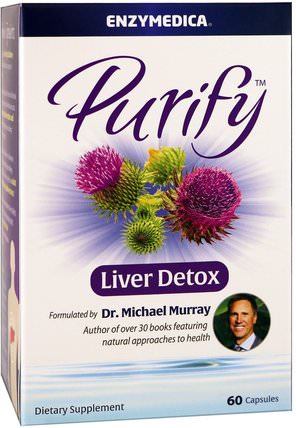 Purify, Liver Detox, 60 Capsules by Enzymedica, 健康，肝臟支持 HK 香港