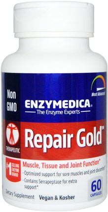 Repair Gold, 60 Capsules by Enzymedica, 健康，炎症，酶，沙雷胃蛋白酶 HK 香港