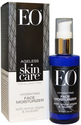 Ageless Skin Care, Hydrating Face Moisturizer, 2 fl oz (59 ml) by EO Products, 美容，面部護理，皮膚，沐浴，摩洛哥堅果面霜 HK 香港