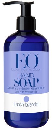 Hand Soap, French Lavender, 12 fl oz (355 ml) by EO Products, 洗澡，美容，肥皂 HK 香港