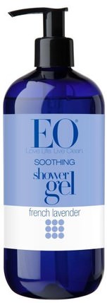 Soothing Shower Gel, French Lavender, 16 fl oz (473 ml) by EO Products, 洗澡，美容，沐浴露 HK 香港