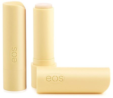 Lip Balm, Vanilla Bean, 2 Pack.14 oz (4 g) Each by EOS, 洗澡，美容，唇部護理，唇膏 HK 香港