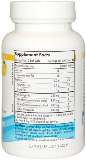 健康 - Nordic Naturals, EPA, Lemon, 1000 mg, 60 Soft Gels