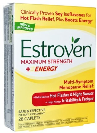 Estroven, Maximum Strength + Energy, 28 Caplets by Estroven, 健康，女性，更年期 HK 香港