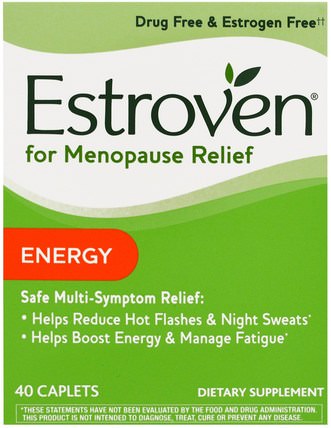 Menopause Relief, Energy, 40 Caplets by Estroven, 健康，女性，更年期 HK 香港