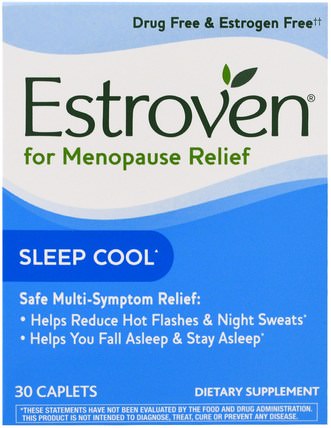 Menopause Relief, Sleep Cool, 30 Caplets by Estroven, 補品，睡覺，女性 HK 香港