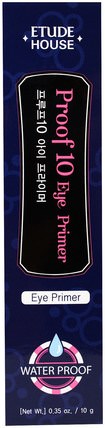 Proof 10, Eye Primer, 0.35 oz (10 g) by Etude House, 洗澡，美容，化妝，面部底漆 HK 香港