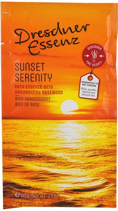 Dresdner Essenz, Bath Essence, Sunset Serenity, 2.1 oz (60 g) by European Soaps, 洗澡，美容，浴鹽 HK 香港