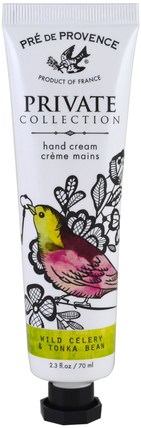Pre de Provence, Private Collection, Hand Cream, Wild Celery & Tonka Bean, 2.3 fl oz (70 ml) by European Soaps, 健康，皮膚 HK 香港