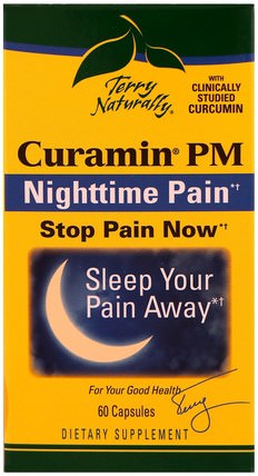 Terry Naturally, Curamin PM, Nighttime Pain, 60 Capsules by EuroPharma, 健康 HK 香港