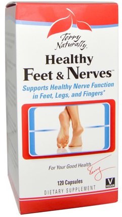Terry Naturally, Healthy Feet & Nerves, 120 Capsules by EuroPharma, 健康，抗壓力 HK 香港