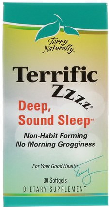 Terry Naturally, Terrific Zzzz, 30 Softgels by EuroPharma, 補充，睡覺 HK 香港