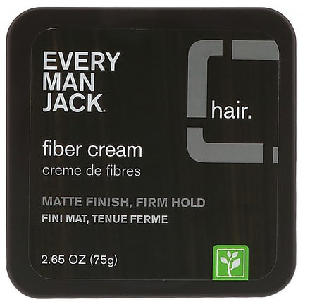 Fiber Cream, 2.65 oz (75 g) by Every Man Jack, 美容，面部護理 HK 香港
