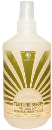 Texture Spray, For All Hair Types, Volumizing Sea Salt, 12 fl oz (354 ml) by Everyday Coconut, 洗澡，美容，髮型定型凝膠 HK 香港