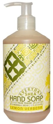 Hand Soap, Lemon Verbena, 12 fl oz (354 ml) by Everyday Shea, 洗澡，美容，摩洛哥堅果浴，肥皂 HK 香港