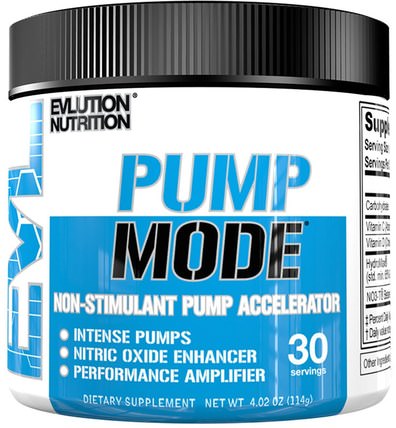 PumpMode, 4.02 oz (114 g) by EVLution Nutrition, 運動，鍛煉 HK 香港