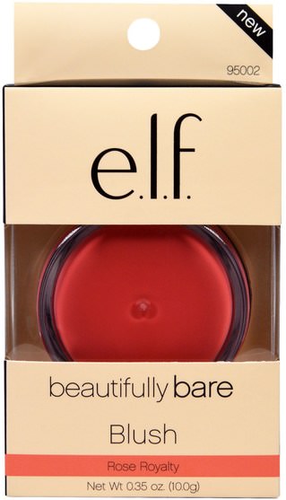 面對 - E.L.F. Cosmetics, Beautifully Bare, Blush, Rose Royalty, 0.35 oz (100 g)