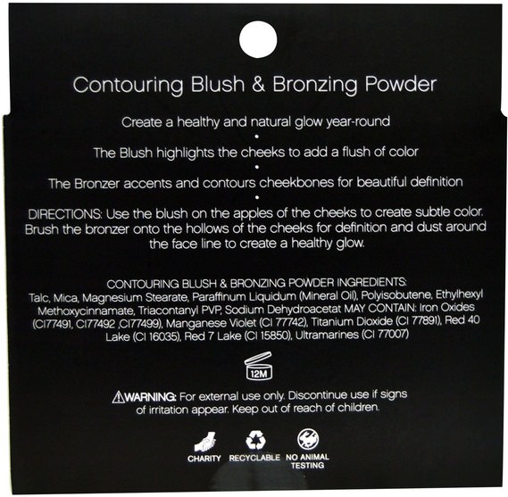 面對 - E.L.F. Cosmetics, Contouring Blush & Bronzing Powder, Fiji-Matte, 0.30 oz (84 g)
