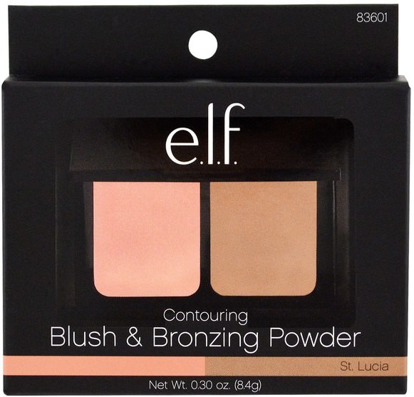 面對 - E.L.F. Cosmetics, Contouring Blush & Bronzing Powder, St Lucia, 0.30 oz (8.4 g)
