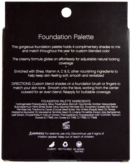 面對 - E.L.F. Cosmetics, Foundation Palette, Fair/Light, 0.43 oz (12.4 g)