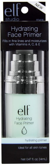 面對 - E.L.F. Cosmetics, Hydrating Face Primer, 0.47 fl oz (14 ml)