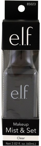 面對 - E.L.F. Cosmetics, Makeup Mist & Set, Clear, 2.02 fl oz (60 ml)