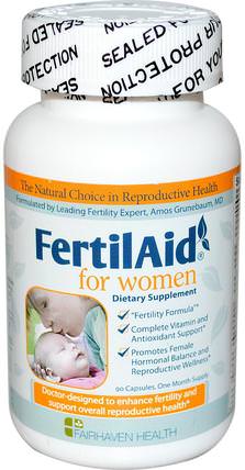 FertilAid for Women, 90 Veggie Caps by Fairhaven Health, 健康，女性 HK 香港