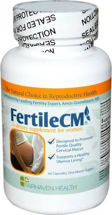 FertileCM, 90 Veggie Caps by Fairhaven Health, 健康，女性，懷孕 HK 香港