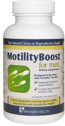 MotilityBoost for Men, 60 Capsules by Fairhaven Health, 健康，男人 HK 香港