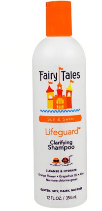 Clarifying Shampoo, Lifeguard, Sun & Swim, 12 fl oz (354 ml) by Fairy Tales, 洗澡，美容，頭髮，頭皮，洗髮水 HK 香港