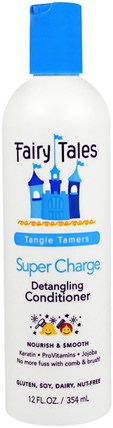 Detangling Conditioner, Super Charge, Tangle Tamers, 12 fl oz (354 ml) by Fairy Tales, 洗澡，美容，護髮素，健康 HK 香港