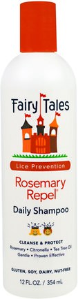 Rosemary Repel Daily Shampoo, Lice Prevention, 12 fl oz (354 ml) by Fairy Tales, 洗澡，美容，頭髮，頭皮，洗髮水 HK 香港