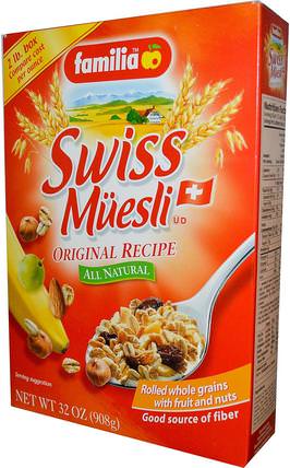 Swiss Muesli, Original Recipe, 32 oz (908 g) by Familia, 食物，食物，牛奶什錦早餐，麥片 HK 香港