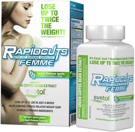 Rapidcuts Femme, Rapid Fat Burning Catalyst, 42 Rapid Release Capsules by FEMME, 減肥，飲食，脂肪燃燒器 HK 香港