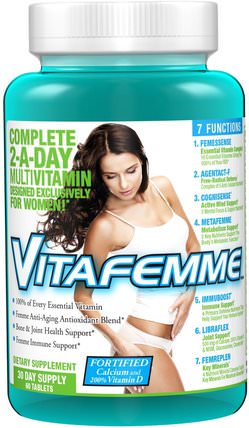 Vitafemme, Multivitamin, 60 Tablets by FEMME, 維生素，女性多種維生素 HK 香港