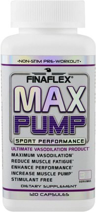 Max Pump, 120 Capsules by Finaflex, 健康，能量，運動，鍛煉 HK 香港