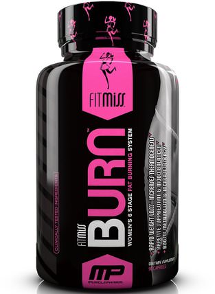Burn, Womens 6 Stage Fat Burning System, 90 Capsules by FitMiss, 運動，女子運動產品，5-htp HK 香港