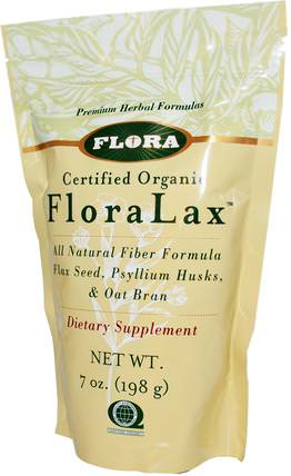Certified Organic FloraLax, 7 oz (198 g) by Flora, 補品，纖維，健康，便秘 HK 香港