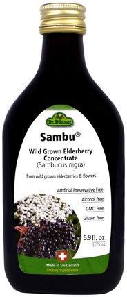 Sambu, Wild Grown Elderberry Concentrate, 5.9 fl oz (175 ml) by Flora, 健康，感冒流感和病毒，接骨木（接骨木），菌群 HK 香港