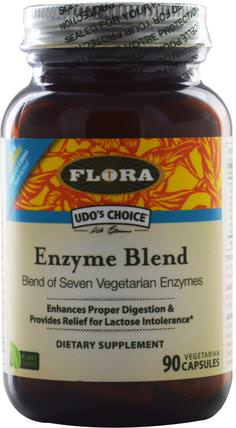 Udos Choice, Enzyme Blend, 90 Veggie Caps by Flora, 補充劑，酶 HK 香港