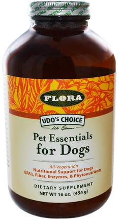 Udos Choice, Pet Essentials for Dogs, 16 oz (454 g) by Flora, 寵物護理，寵物狗，寵物的efas HK 香港