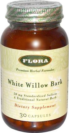 White Willow Bark, 30 Capsules by Flora, 健康，炎症，白柳樹皮 HK 香港