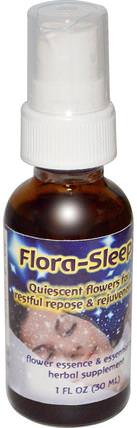 Flora-Sleep, Flower Essence & Essential Oil, 1 oz (30 ml) by Flower Essence Services, 補充，睡覺 HK 香港