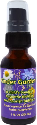 Kinder Garden, Flower Essence & Essential Oil, 1 fl oz (30 ml) by Flower Essence Services, 健康 HK 香港