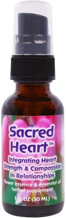 Sacred Heart, Flower Essence & Essential Oil, 1 fl oz (30 ml) by Flower Essence Services, 健康 HK 香港