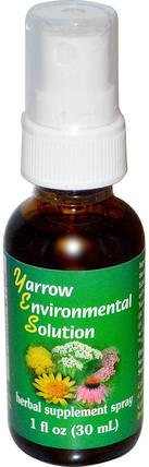 Yarrow Environmental Solution Spray, 1 fl oz (30 ml) by Flower Essence Services, 健康 HK 香港