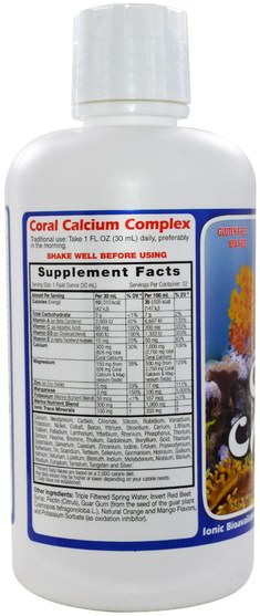 食品，咖啡茶和飲料，果汁 - Dynamic Health Laboratories, Coral Calcium Complex, 32 fl oz (946 ml)