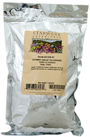 食物，涼茶，綠茶 - Starwest Botanicals, Organic Chunmee Green Tea, 1 lb (453.6 g)